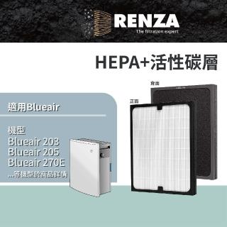 【RENZA】適用瑞典 203 205 270E 280i 290i 空氣清淨機(2合1HEPA+活性碳濾網 濾芯)