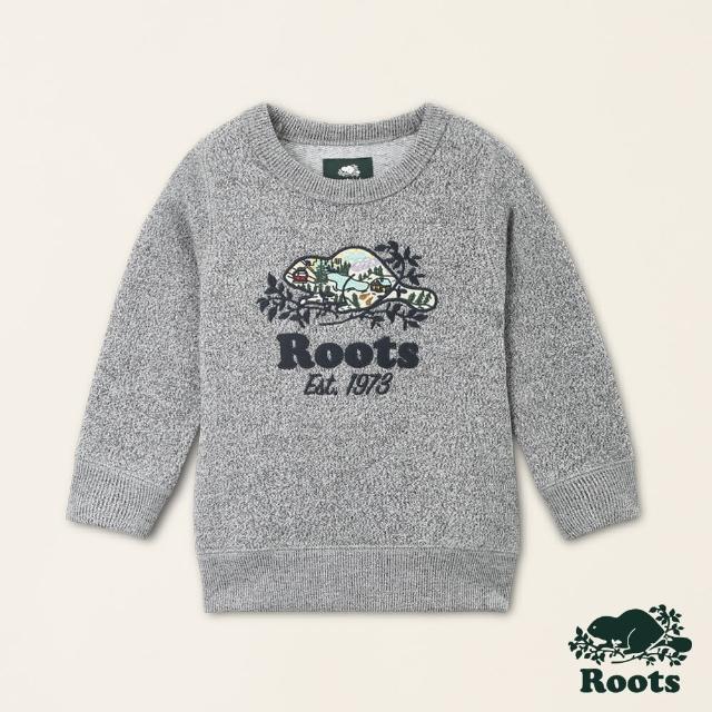 【Roots】Roots小童-戶外探險家系列 圓領上衣(灰色)