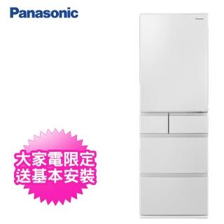 【Panasonic 國際牌】406公升一級能效五門變頻冰箱(NR-E417XT-W1)