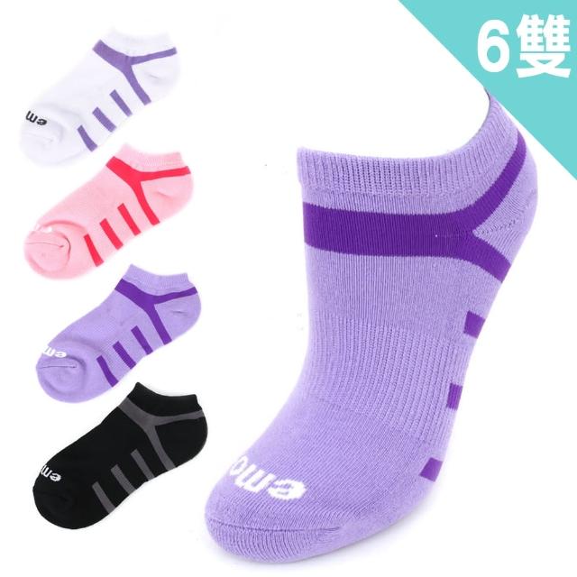 【emon】6雙組 低筒 機能運動襪(4色)