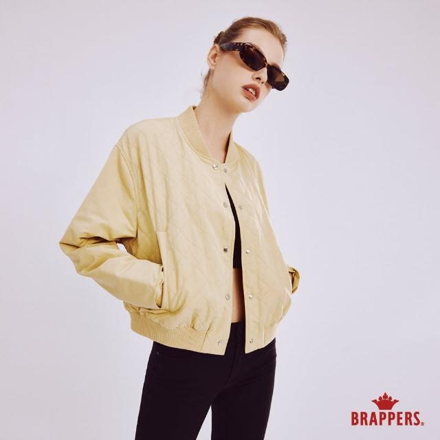 【BRAPPERS】女款 開襟菱格鋪棉外套(淺黃)