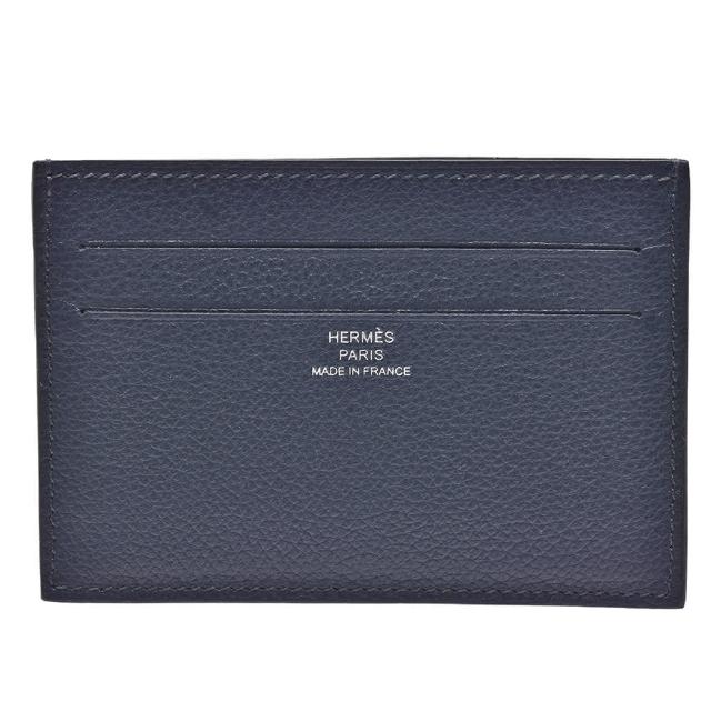 【Hermes 愛馬仕】經典小牛皮萬用卡信用卡夾(深藍色H084826CK-BLUE)