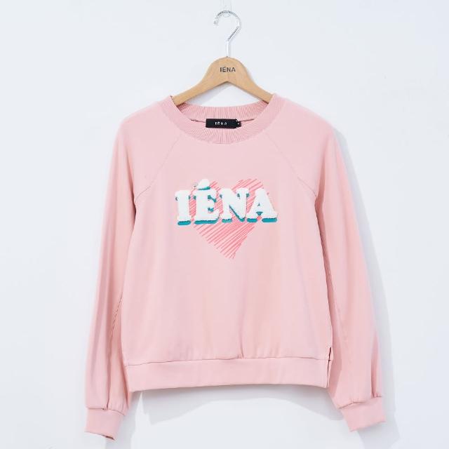 【IENA】IENA LOGO 針織T恤 #3251003(黑/粉色)