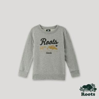 【Roots】Roots 大童-經典傳承系列 海狸圓領上衣(灰色)