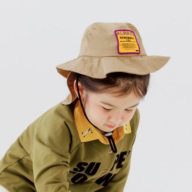 【OB 嚴選】兒童防潑水護頸遮陽漁夫帽 《QZ0012》