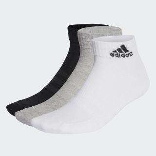 【adidas 愛迪達】C Spw Ank 3p 踝襪 短襪 運動 休閒 舒適 3雙入 黑灰白(IC1281)