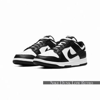【NIKE 耐吉】休閒鞋 Nike Dunk Low Retro 經典款 低筒 黑白 熊貓 皮革 男鞋 DD1391-100