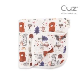 【Cuz】土耳其有機綿紗布巾-大熊小菇蕾-加厚四層紗雙面款(35x35cm)