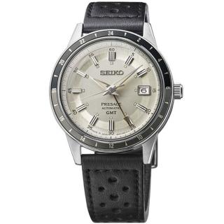 【SEIKO 精工】Presage 復古系列 Style 60s GMT雙時區機械錶/SK027(4R34-00B0Z/SSK011J1)