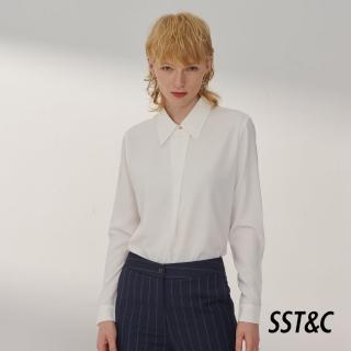 【SST&C 新品上市】白色壓褶造型上衣7662311005