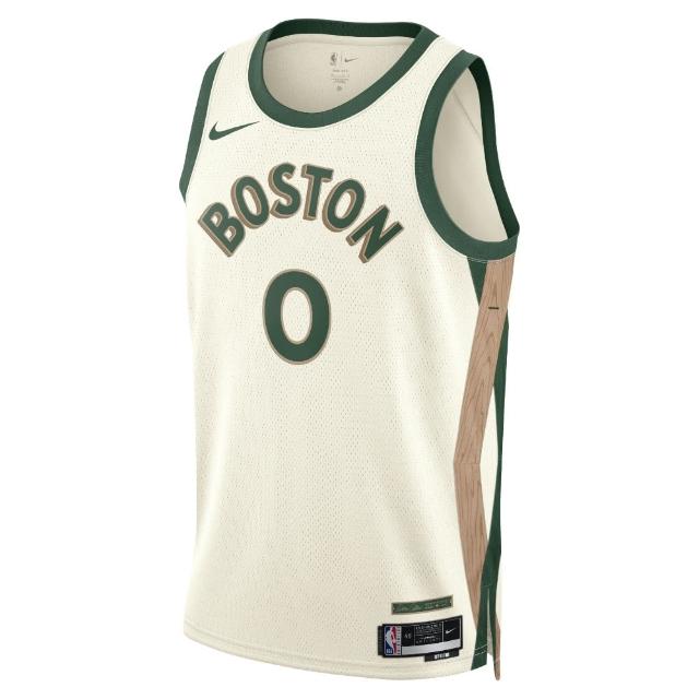 【NIKE 耐吉】背心 男款 運動背心 NBA球衣 波士頓塞爾特人隊 BOS MNK CE 23 米白綠 DX8488-133