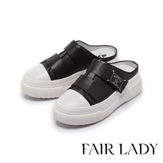 【FAIR LADY】日本京都聯名 HAPPYFACE 潮流雙帶品牌標穆勒鞋