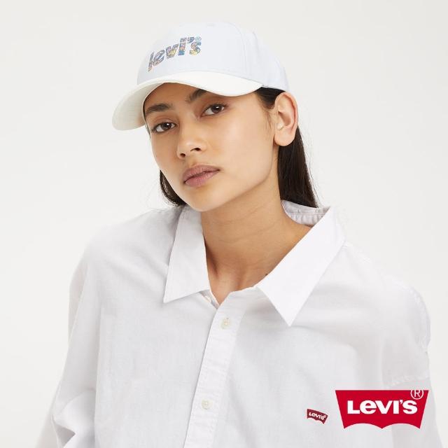 【LEVIS 官方旗艦】男女同款 可調式排釦棒球帽 / 街頭塗鴉風Logo 熱賣單品 D7080-0002