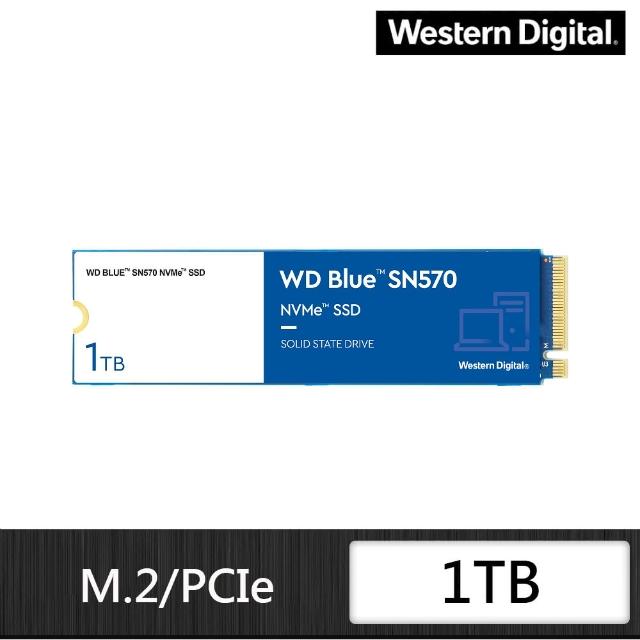 WD 威騰】藍標SN570 1TB NVMe M.2 PCIe SSD(讀：3500M/寫：3000M