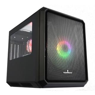 【Superchannel 視博通】小尖兵 PRO{黑} M-ATX 電腦機殼(顯卡限長29cm/塔扇限高18cm/Type-C)