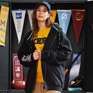 【OB 嚴選】NCAA北卡羅萊納大學美式休閒異材質連帽拉鏈外套 《LA0012》