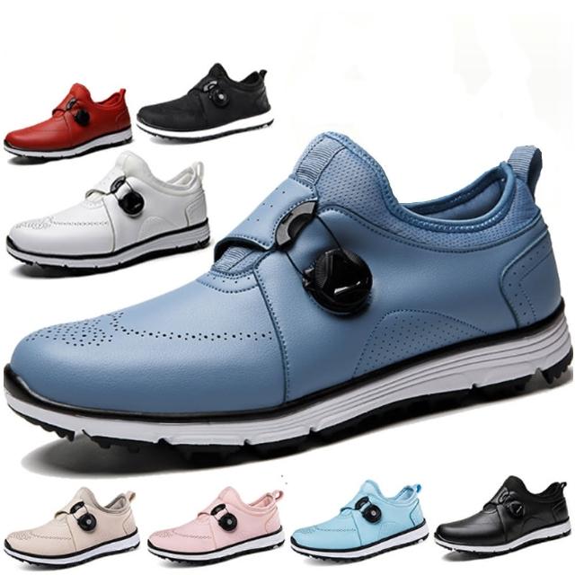 【JP Queen New York】戶外男女可旋轉鞋帶高爾夫球鞋(8色可選)