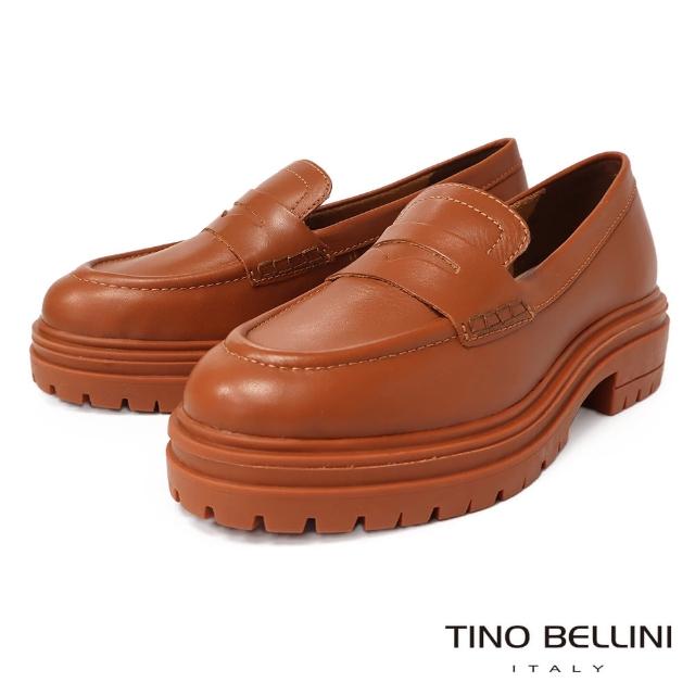 【TINO BELLINI 貝里尼】巴西進口厚底便仕樂福鞋FZLT011(焦糖)