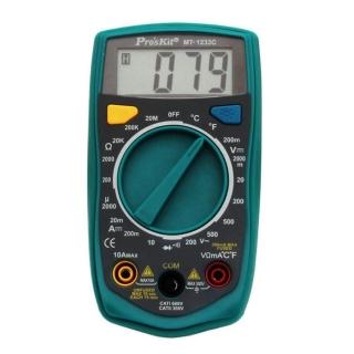 【ProsKit寶工】3又1/2數位電錶 帶溫度測試(MT-1233C)