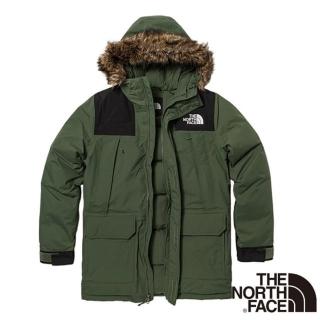 【The North Face】男 防水透氣連帽寬鬆羽絨外套.夾克(5B19-NYC 綠色)