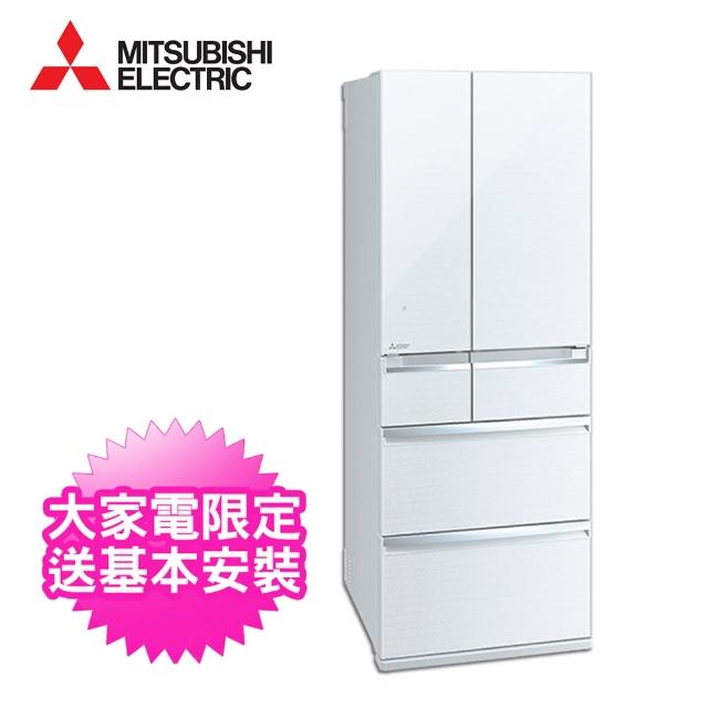 【MITSUBISHI 三菱】日本原裝605L一級能效變頻六門電冰箱(MR-WX61C-W)