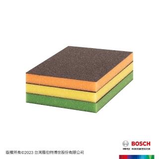 【BOSCH 博世】超耐久海綿砂紙 S473(扁型三件套裝組)
