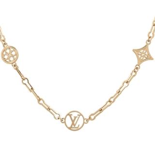 【Louis Vuitton 路易威登】Forever Young Monogram 花卉圖案及圓圈項鍊(M69622)