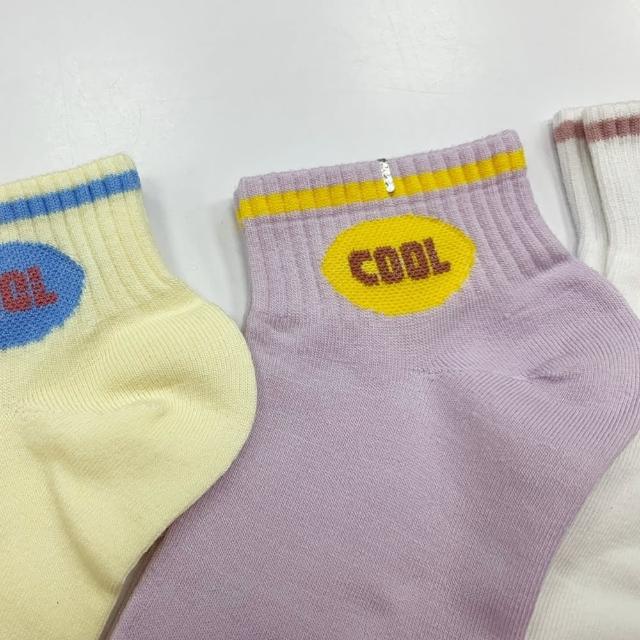 【Socks Form 襪子瘋】5雙組-撞色COOL日系棉質短襪(踝襪/棉襪/船型襪/女襪)