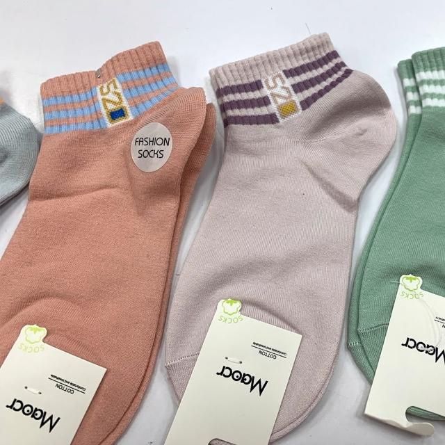 【Socks Form 襪子瘋】5雙組-520運動風日系棉質短襪(踝襪/棉襪/船型襪/女襪)