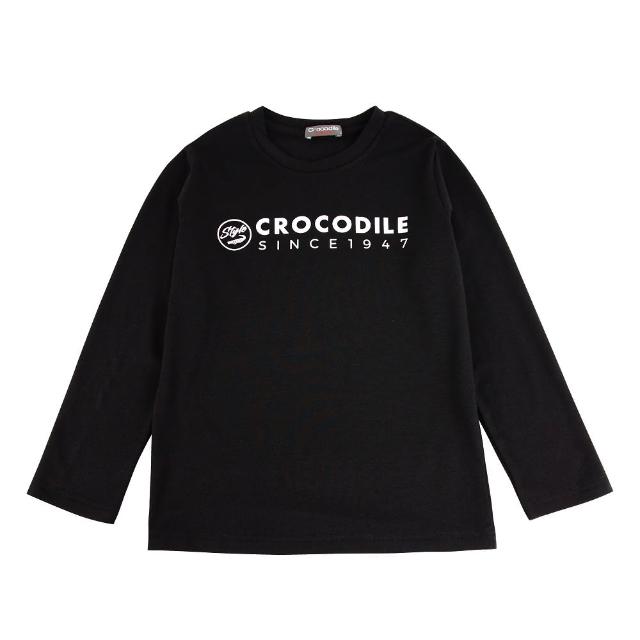 【Crocodile Junior 小鱷魚童裝】『小鱷魚童裝』保暖紗印圖素面薄長袖(C64403-09 小碼款)
