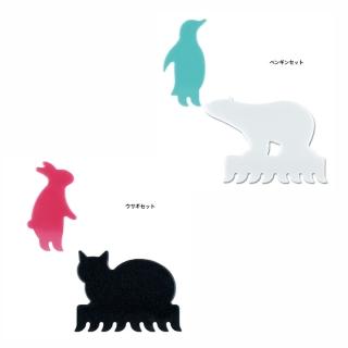 【MARNA】動物造型鍵盤刷(兔子貓咪 企鵝白熊 矽膠刷 動物造型 刷具 鍵盤)