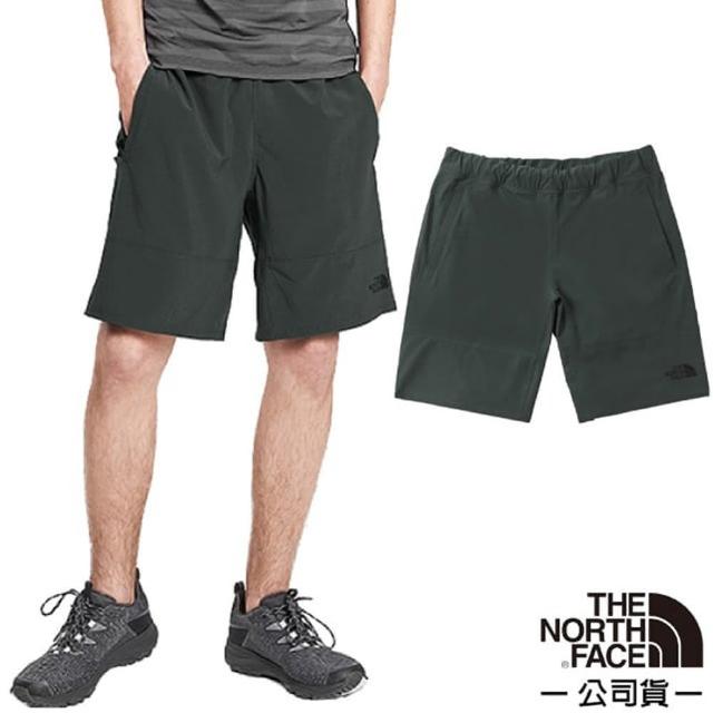 【The North Face】男 輕量舒適可調節休閒短褲.快乾短褲(4CL1-0C5 瀝灰 N)