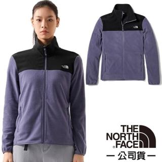 【The North Face】女 保暖休閒抓絨外套.夾克/保暖抓絨材質(4NAQ-UK5 紫)