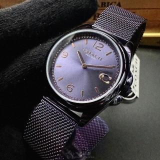【COACH】COACH蔻馳女錶型號CH00179(紫色錶面紫色錶殼紫色米蘭錶帶款)