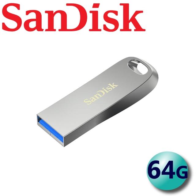 【SanDisk 晟碟】64GB Ultra Luxe CZ74 USB3.2 Gen 1 隨身碟(平輸)