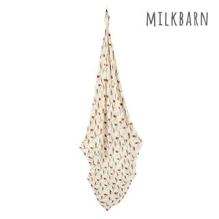 【Milkbarn】竹纖維包巾-貓頭鷹(新生兒包巾 紗布包巾 蓋毯 哺乳巾)