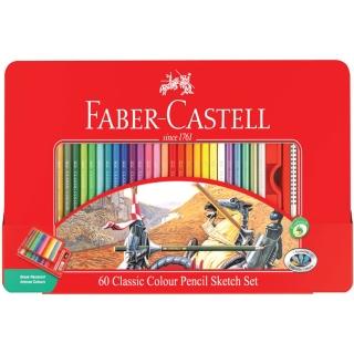【Faber-Castell】德國輝柏 60色紅盒色鉛筆 台灣公司貨 開學文具