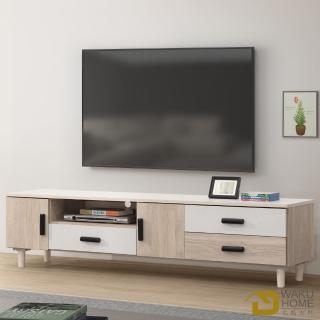 【WAKUHOME 瓦酷家具】Bonnie清新簡約6尺電視櫃-木面-A014-F761