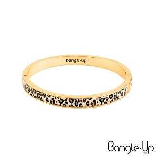 【Bangle up】狂野豹紋琺瑯鍍金手環