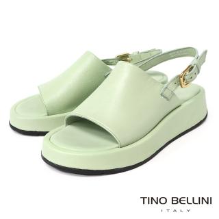 【TINO BELLINI 貝里尼】波士尼亞進口糖果色寬面厚底涼鞋FSJO012(薄荷綠)