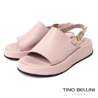 【TINO BELLINI 貝里尼】波士尼亞進口糖果色寬面厚底涼鞋FSJO012(草莓粉)