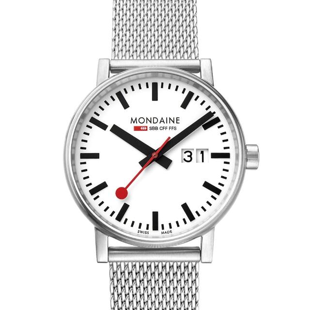 【MONDAINE 瑞士國鐵】evo2時光走廊腕錶瑞士錶(40mm/米蘭鋼鏈