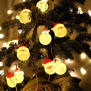 【北熊天空】聖誕燈飾 3米 聖誕老人 聖誕熊 雪人 造型燈串(聖誕節燈串)