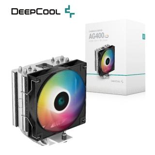 【DeepCool】九州風神 AG400 ARGB CPU 散熱器(原廠3年保固/安裝高度15cm/4根熱導管)