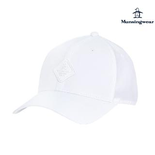 【Munsingwear】企鵝牌 男款白色矽膠標設計球帽 MGRL0102