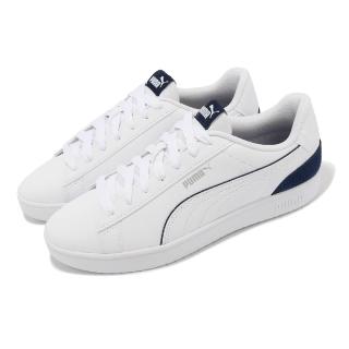 【PUMA】休閒鞋 Rickie Classic Plus 男鞋 白 藍 皮革 低筒 小白鞋 經典(396013-01)