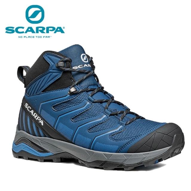 【SCARPA】MAVERICK MID GTX 男 防水登山鞋/郊山鞋 藍-淺藍(090200-Blue-Light Blue)