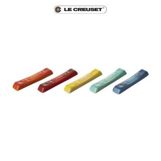 【Le Creuset】瓷器餐具架組 5入(櫻桃紅/火焰橘/閃亮黃/薄荷綠/水手藍)