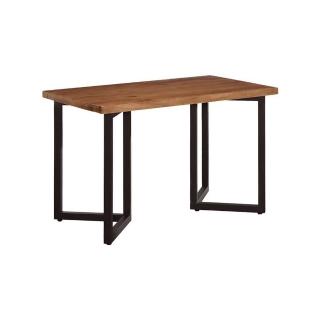 【BODEN】莫尼4尺工業風實木餐桌/工作桌/休閒桌