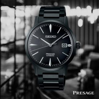 【SEIKO 精工】PRESAGE東京調酒機械腕錶-黑天鵝絨/SK027(4R35-05E0SD/SRPJ15J1)